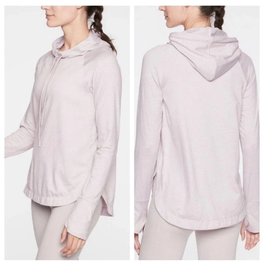 Athleta Uptempo Heather‎ Pink Hoodie Size XXS